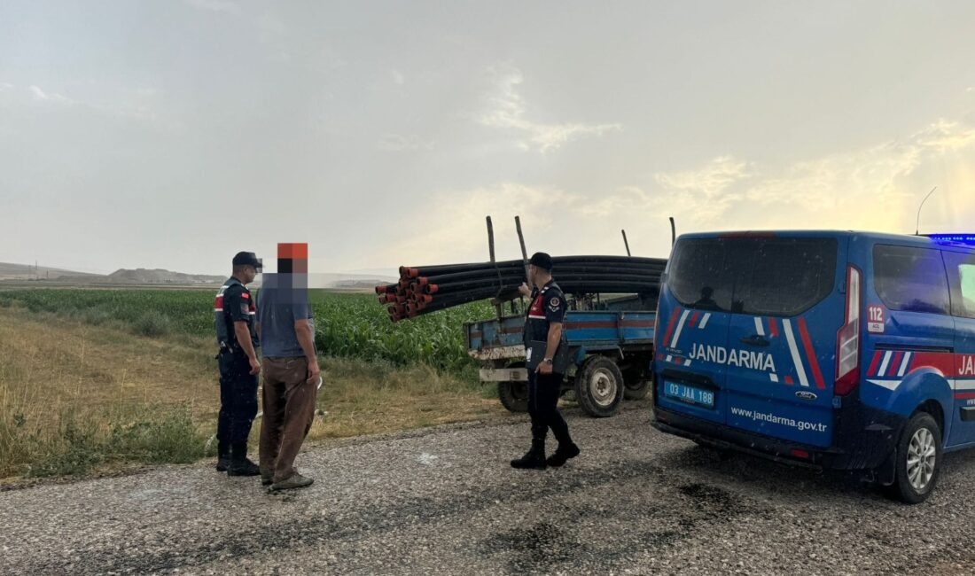 Afyonkarahisar İl Jandarma Komutanlığı, Eber Gölü’nü besleyen Akarçay Havzası Kanalı’nda
