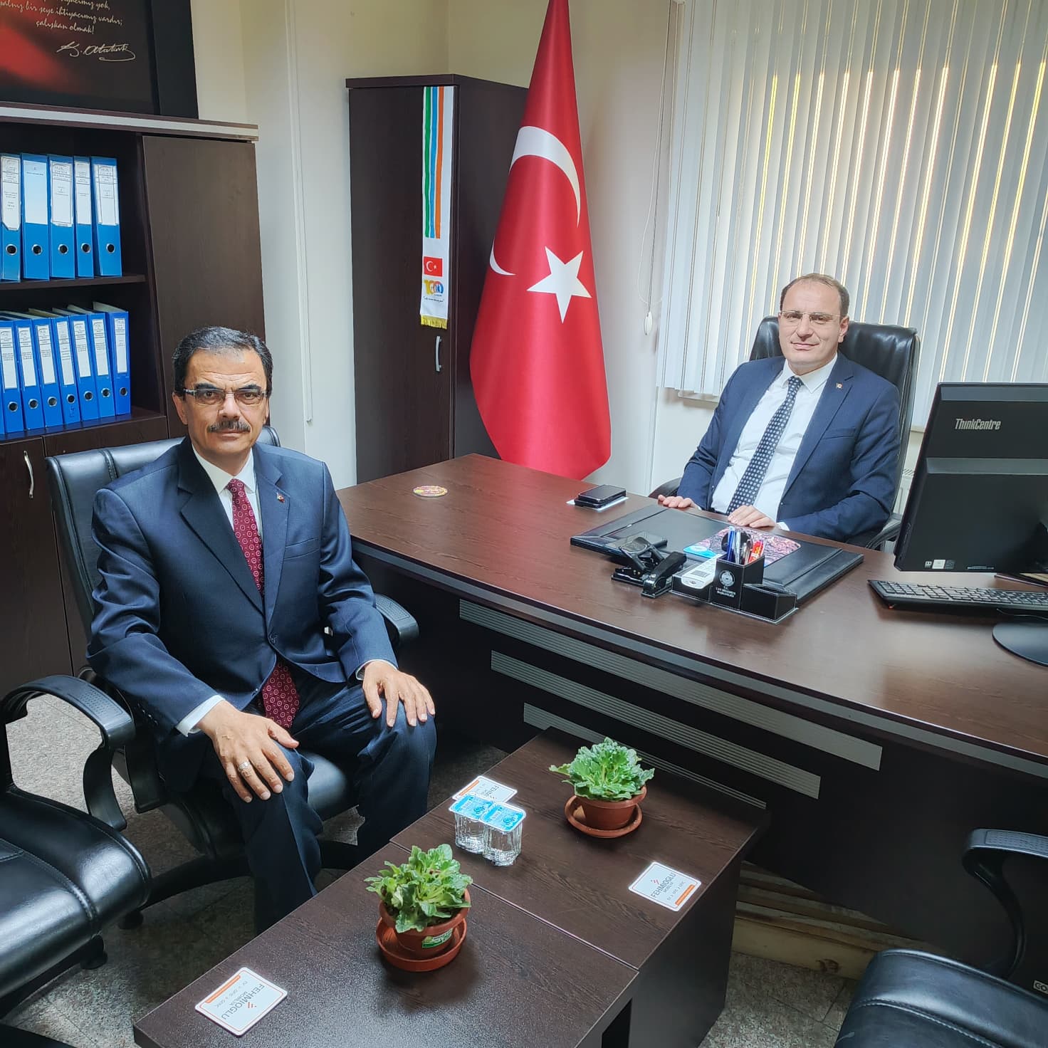 İlçe Kaymakamı Hasan Hüsnü Türker, göreve başlamasının ardından ilçedeki kamu