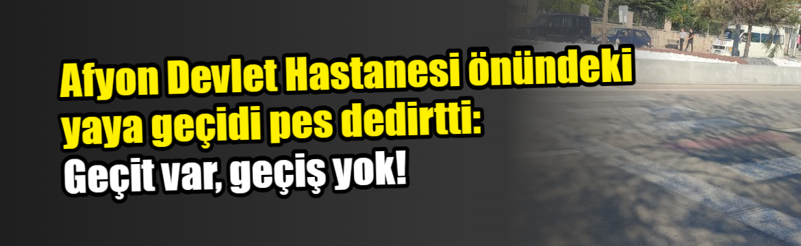 Afyonkarahisar Devlet Hastanesi acil girişinde