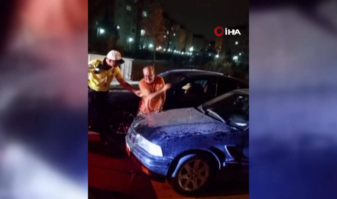 Ankara'nın Sincan ilçesinde alkollü bir sürücünün sebep olduğu trafik kazası,