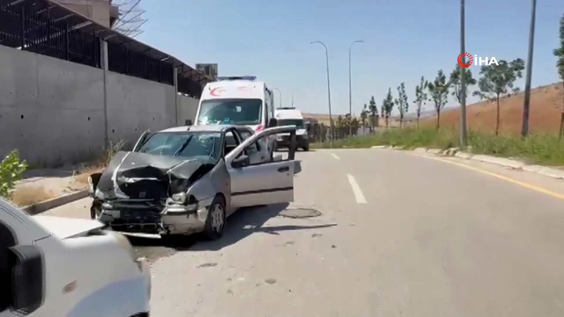 Ankara'nın Sincan ilçesinde yaşanan trafik kazasında, ters yöne giren bir