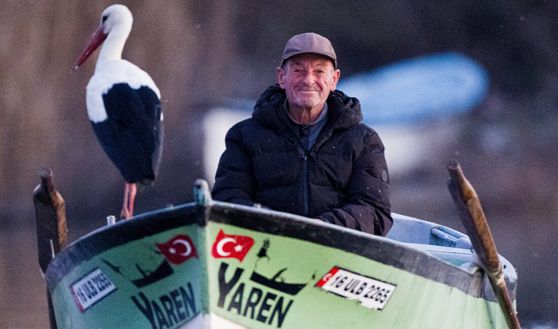 Bursa'nın Karacabey ilçesinde, balıkçı Adem Yılmaz ile kurduğu eşsiz dostlukla