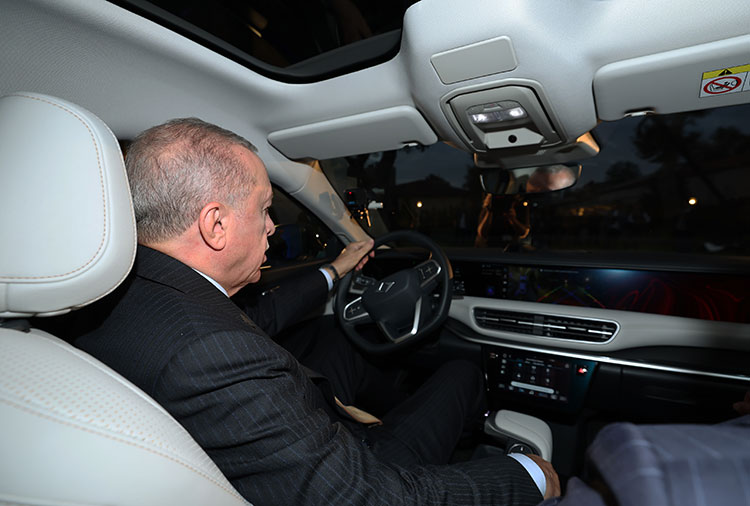 İstanbul'da, Türkiye'nin yerli ve milli otomotiv markası Togg'un yeni fastback