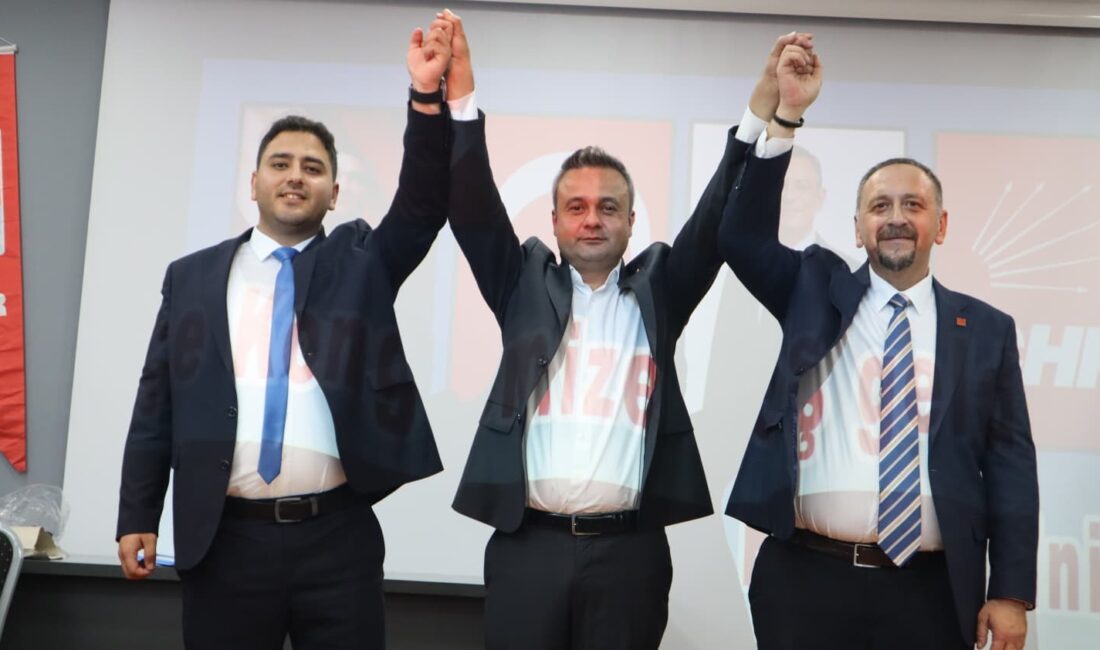 CHP Dinar İlçe Başkanlığı seçiminde kazanan mevcut Başkan Ali Arıkan