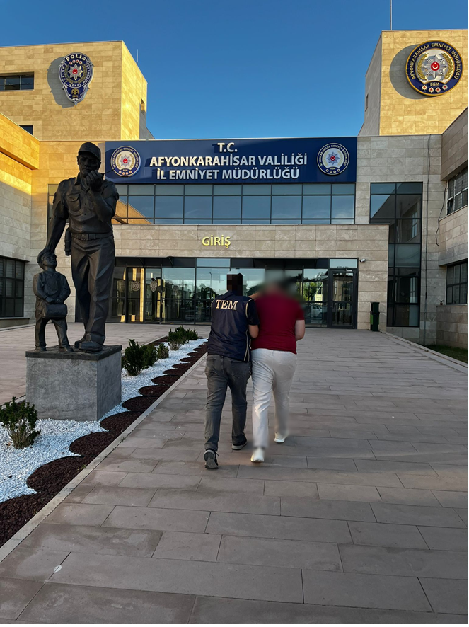 Afyonkarahisar İl Emniyet Müdürlüğü ekipleri tarafından yürütülen çalışmalar sonucunda, hakkında