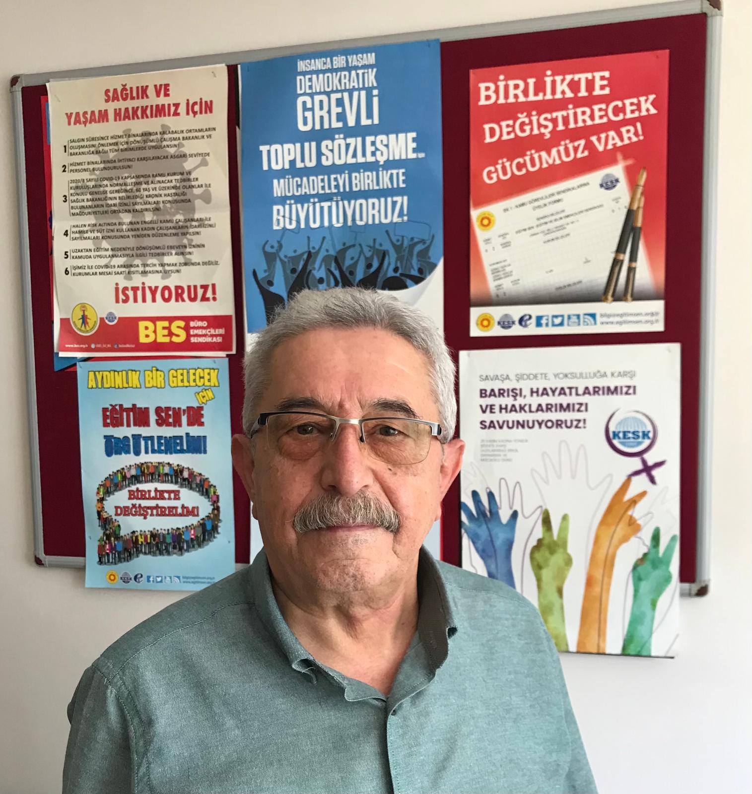 Büro Emekçileri Sendikası (BES) Afyonkarahisar İl Temsilcisi Ali İhsan Orhan,
