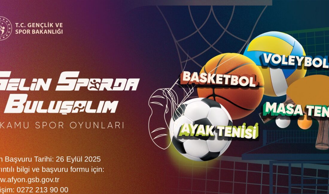 Gençlik ve Spor Bakanlığı himayelerinde, Afyonkarahisar Gençlik ve Spor İl