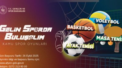 Gençlik ve Spor Bakanlığı himayelerinde, Afyonkarahisar Gençlik ve Spor İl