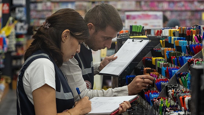 Ticaret Bakanlığınca 29 Ağustos-2 Eylül'de yapılan ve sadece kırtasiye reyonlarını