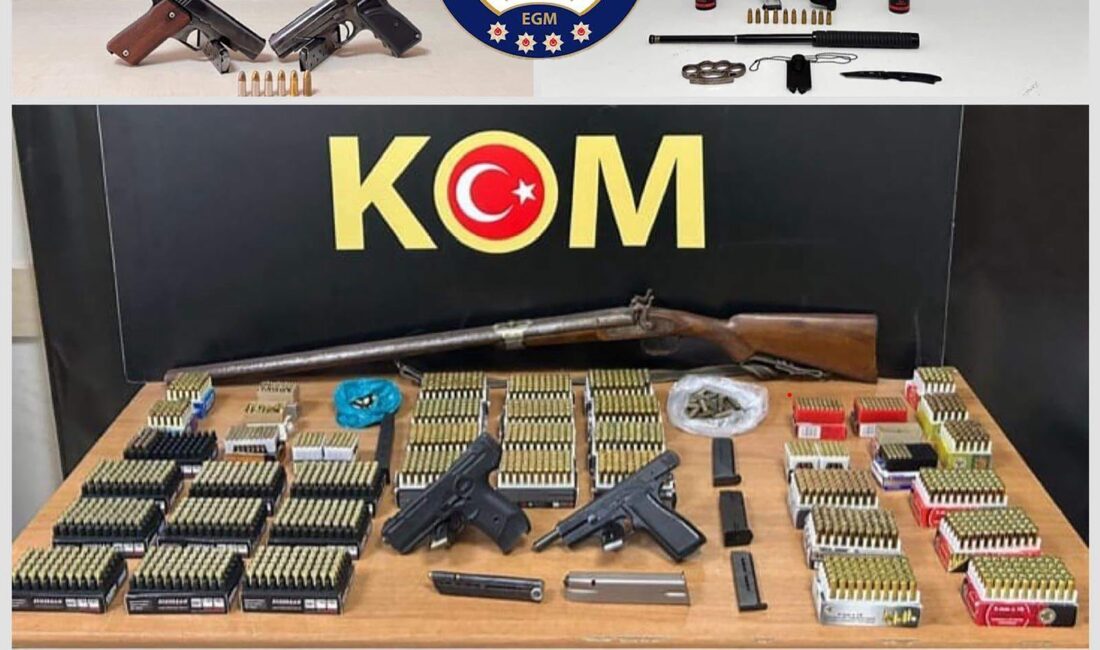Muğla’da Operasyon: 2 Bin 264 Mermi Ele Geçirildi Muğla İl Emniyet Müdürlüğü ekipleri, Bodrum, Fethiye, Marmaris, Menteşe ve