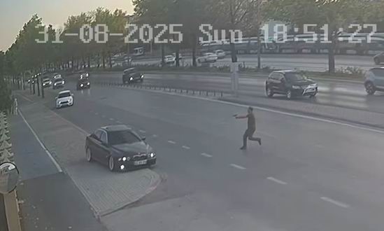 onya’nın Selçuklu ilçesinde drift yapan sürücü B.K., polislerin 'dur' ihtarına