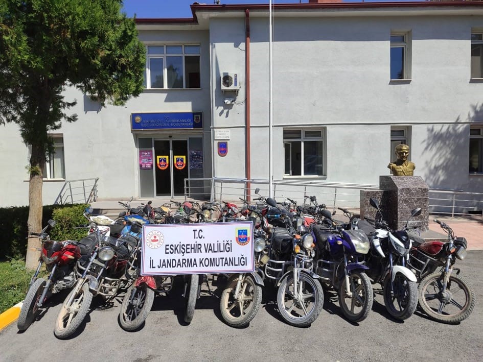 Eskişehir İl Jandarma Komutanlığı, Mahmudiye ilçesinde motor ve şase numaraları