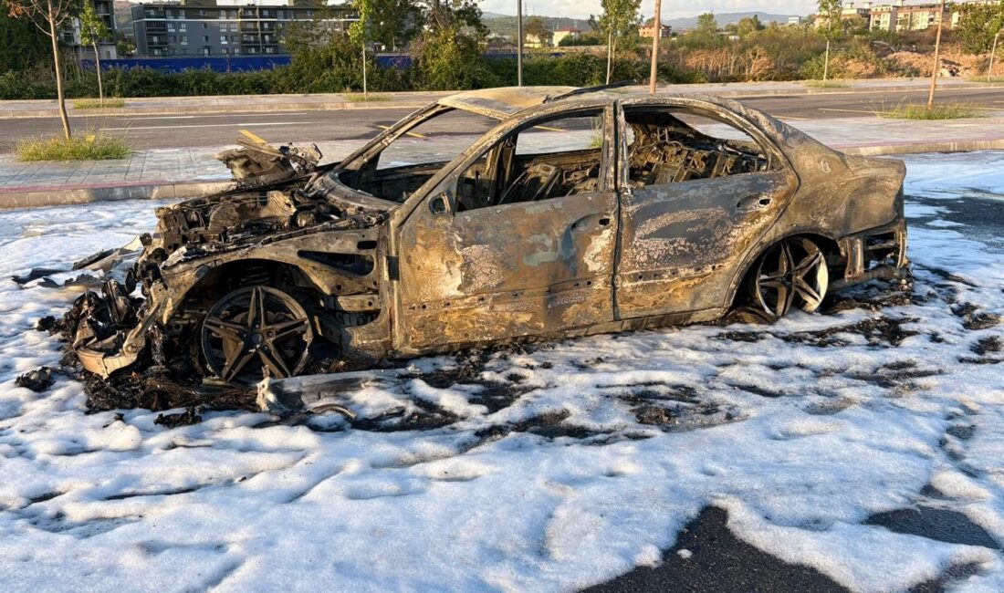 Kocaeli'nin İzmit ilçesinde yaşanan olayda, motor arızası yapan yabancı plakalı
