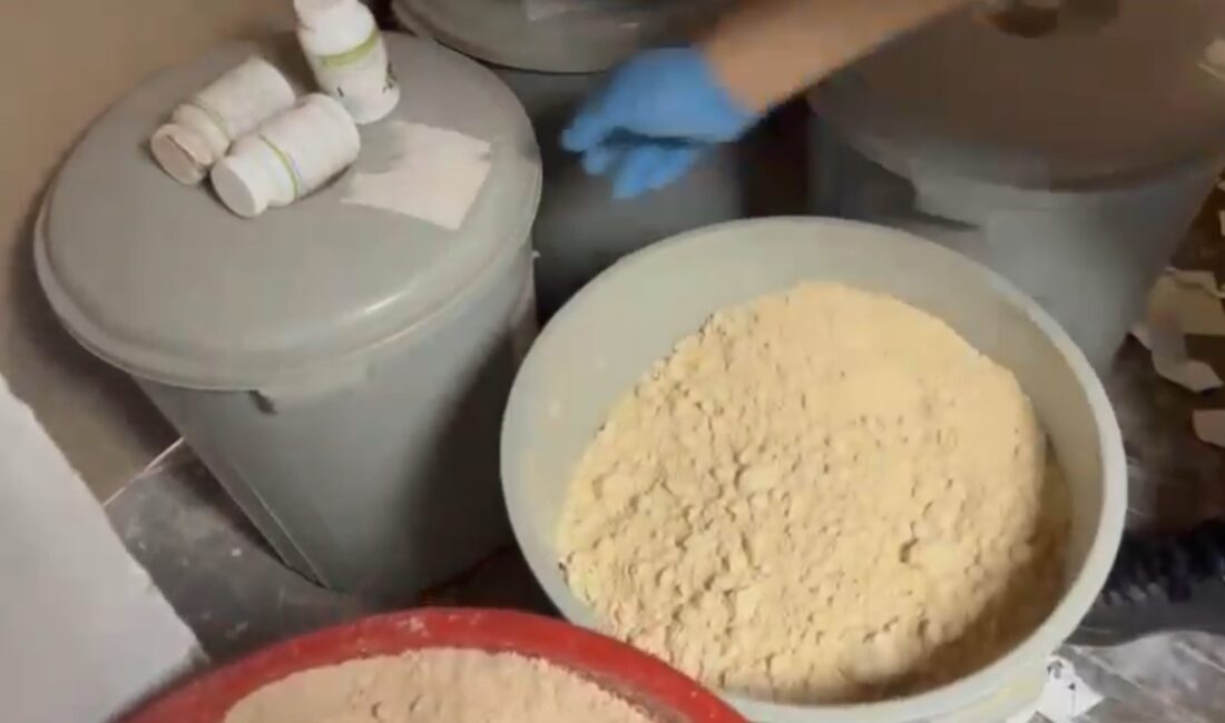 Sahte Zayıflama ve Protein Tozu Üretim Tesisine Operasyon Samsun polisi, sahte zayıflama ve protein tozu imal eden bir