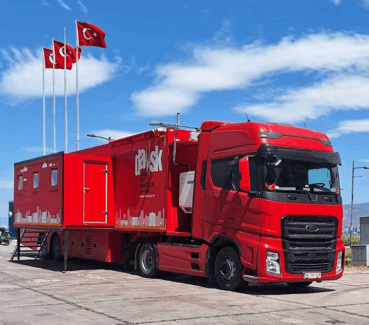 Doğal Afet Sigortaları Kurumu (DASK), "DASK Tırı Yollarda" projesi kapsamında
