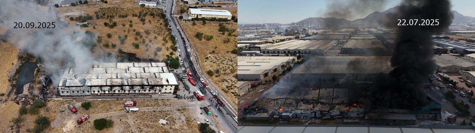 Kayseri'de bir mobilya fabrikasında çıkan yangın itfaiye ekiplerince söndürüldü. Aynı