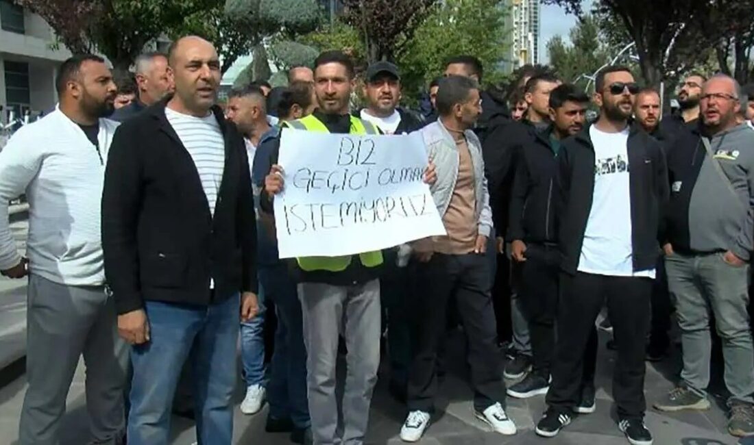 Sözleşmeleri sona eren 100 peyzaj işçisi, yeniden işe alınmadıkları gerekçesiyle
