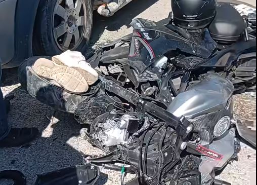 Afyonkarahisar'da Salar Kavşağı’nda motosiklet ile otomobilin çarpışması sonucu motosiklet sürücüsü