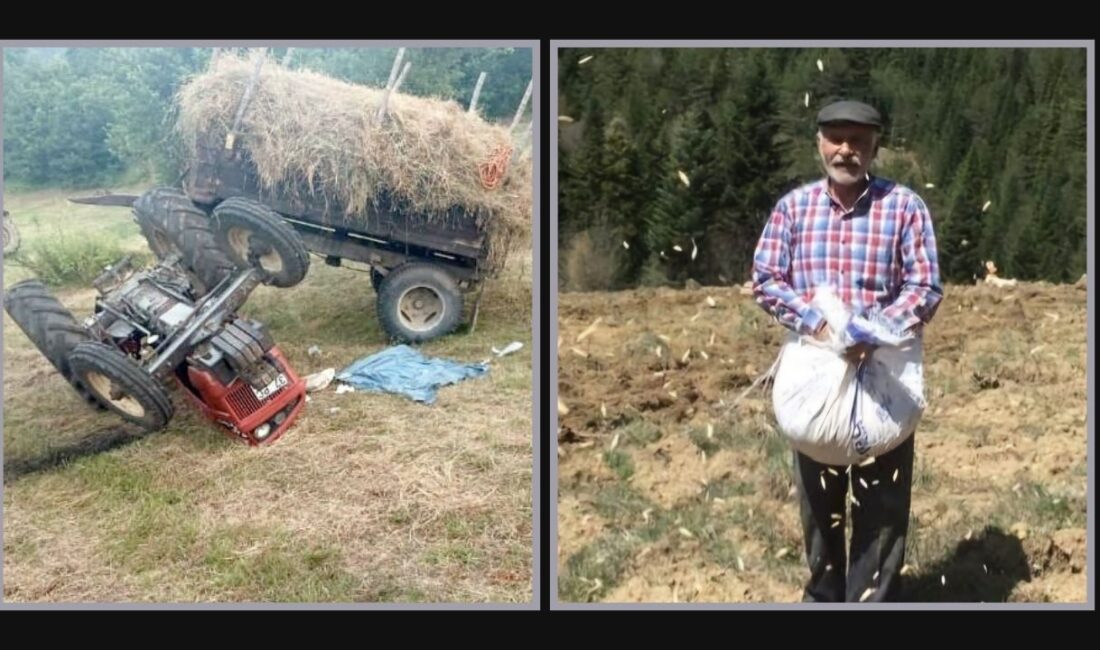 Devrilen traktör yine can aldı! Kastamonu’nun Küre ilçesinde devrilen saman yüklü traktörün altında kalarak ağır yaralanan