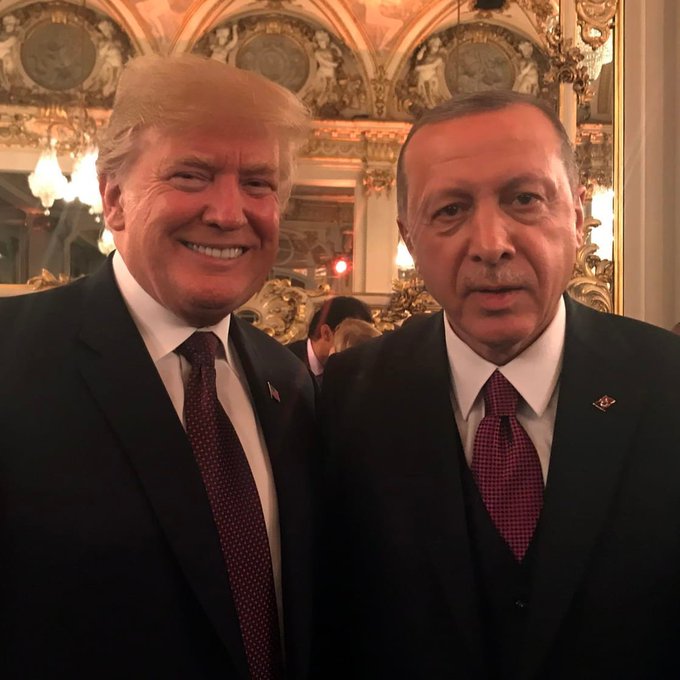 Başkan Recep Tayyip Erdoğan ABD Başkanı Donald Trump ile telefon