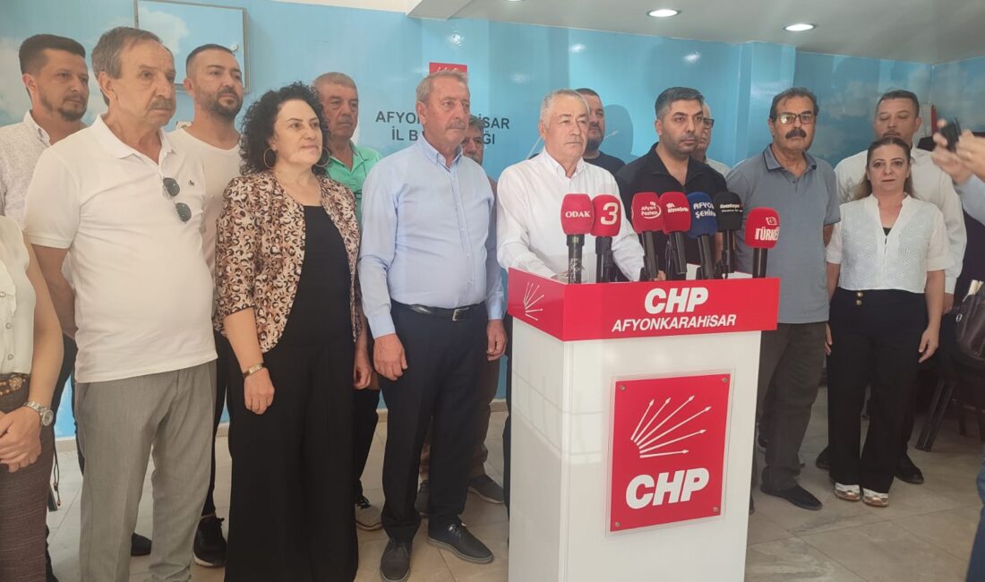 Afyonkarahisar CHP İl Başkanlığı 81 ilde eş zamanlı olarak  kamuoyuna