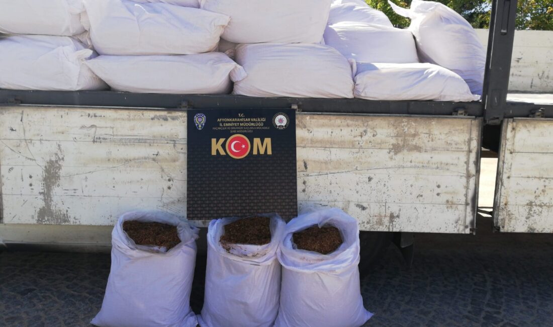 
Afyonkarahisar İl Emniyet Müdürlüğü ekipleri, kaçakçılıkla mücadele kapsamında yürüttükleri çalışmalar