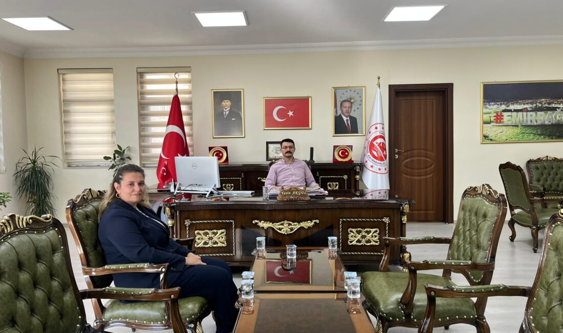 Kanal 3 Bölge Koordinatörü Berna Türksoy, Emirdağ Kaymakamı Yasin Akgül’ü