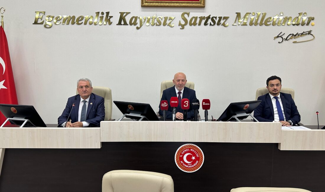 Afyonkarahisar İl Genel Meclisi’nin ekim ayı toplantılarının ilk oturumu, Meclis