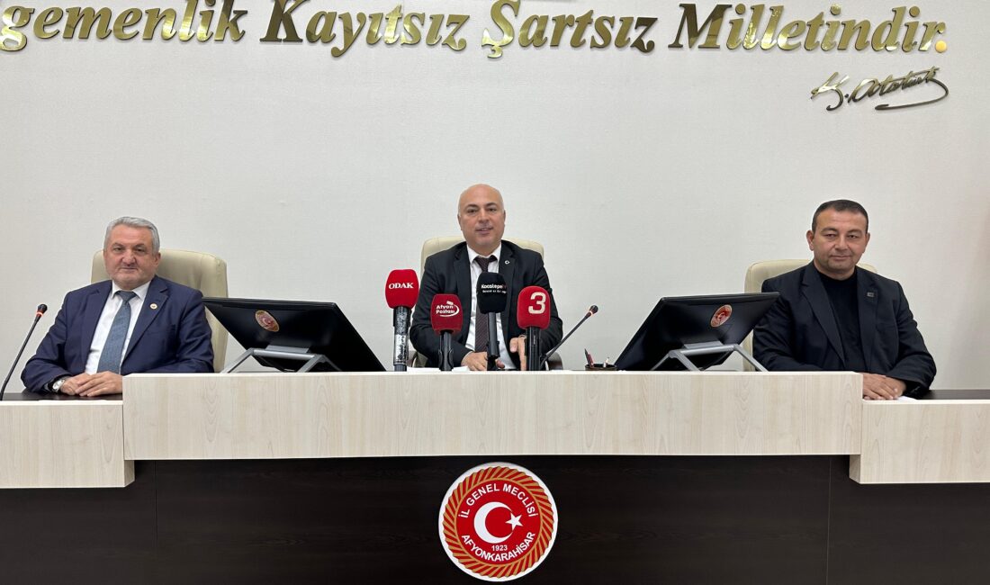 Afyonkarahisar İl Genel Meclisi’nin Ekim ayı toplantılarının son oturumu Meclis