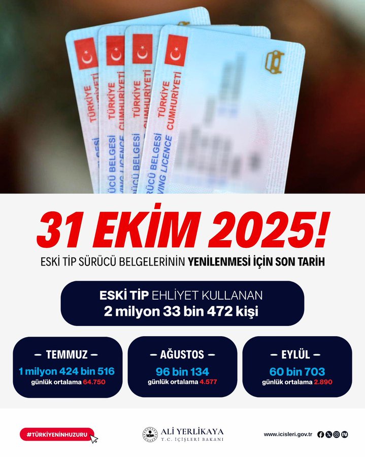 İçişleri Bakanı Ali Yerlikaya, sosyal medya hesabından yaptığı açıklamada eski