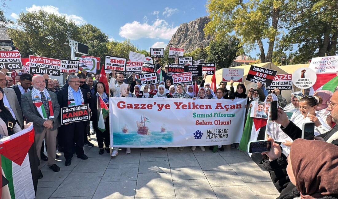 Gazze’de yaşanan insanlık dramının yıl dönümünde, AK Parti Afyonkarahisar Kadın