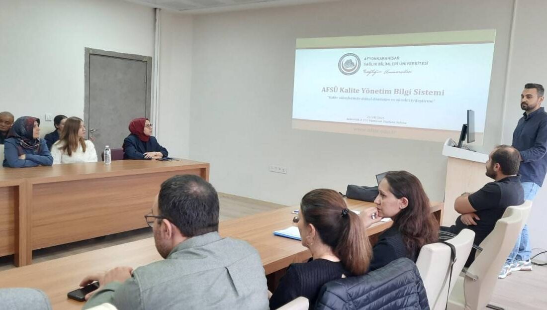 AFSÜ’de dijital kalite dönemi başlıyor AFSÜ’deki kalite güvencesi süreçlerinin bir bilgi yönetim sistemi aracılığıyla yürütülmesini