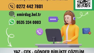 Emirdağ Belediyesi, vatandaşların talep, öneri ve şikayetlerini daha kolay iletebilmeleri