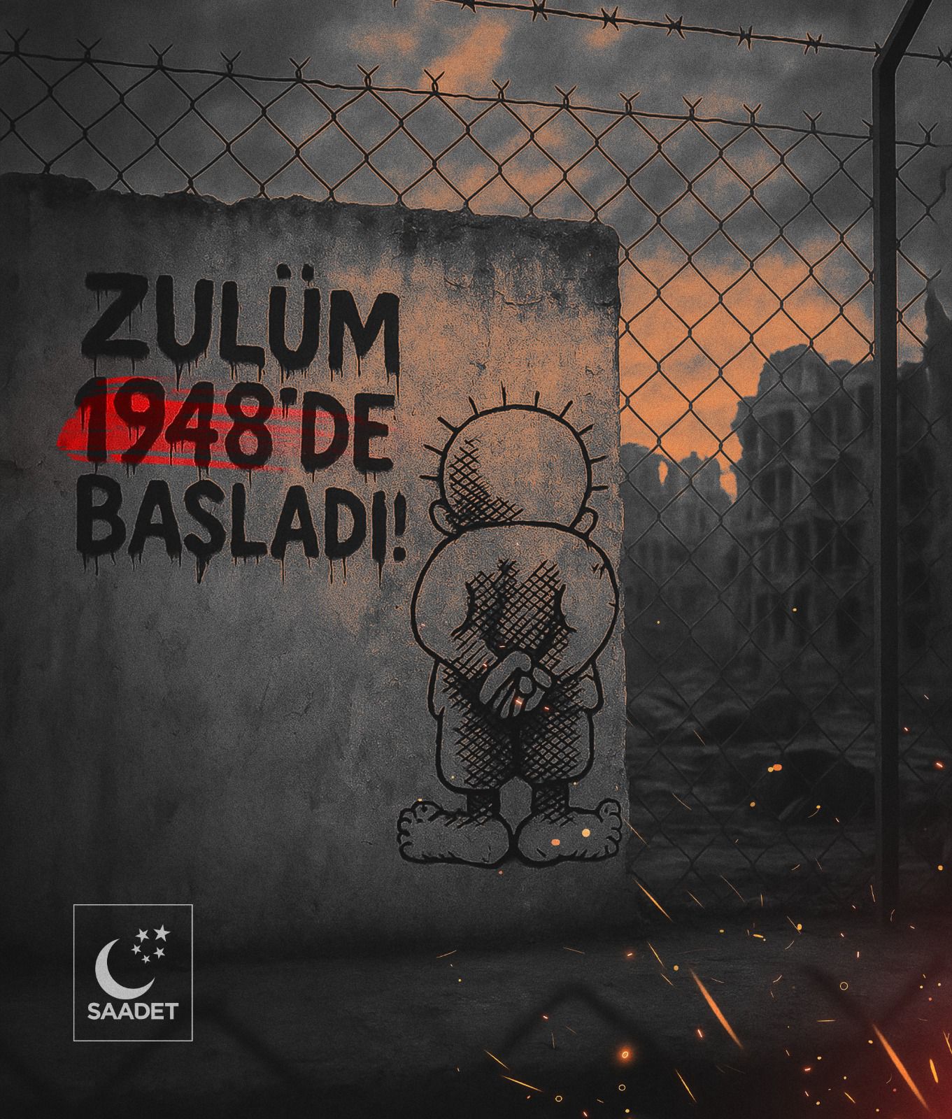 Saadet Partisi Afyonkarahisar İl Başkanı Beytullah Karataş, Aksa Tufanı’nın 2.