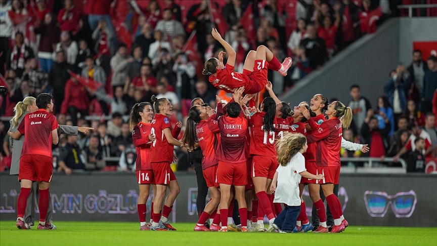 UEFA Kadınlar Uluslar Ligi play-out rövanş karşılaşmasında A Milli Takımı
