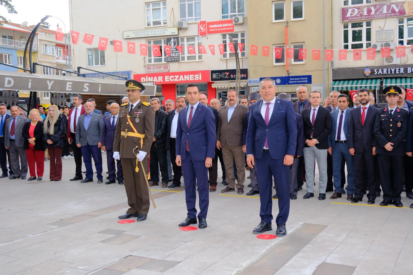 Cumhuriyetimizin 102. yılı, Dinar’da büyük bir coşkuyla kutlandı.