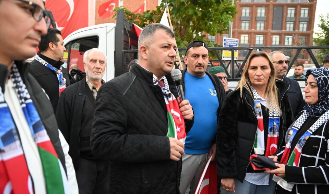 Emirdağ’da, Gazze’de yaşanan insanlık dramına dikkat çekmek ve mazlum Filistin
