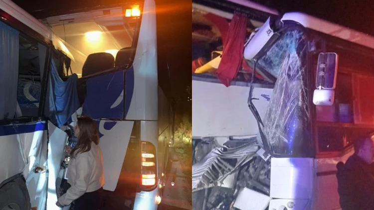 Sinop-Samsun karayolunda servis otobüsünün yolcu otobüsüne çarpması sonucu 13 kişi