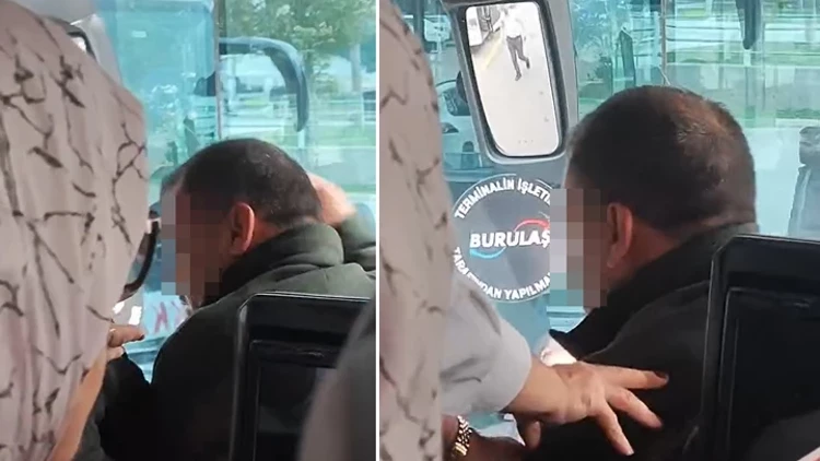 Bursa'da bir otobüste şoförle tartışan yolcu yakını, yumruklu saldırıyla ortalığı