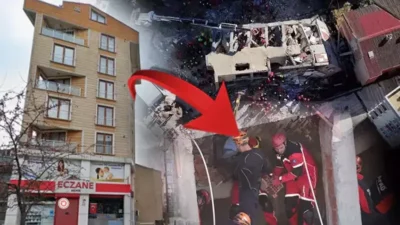 Kocaeli Gebze'de 7 katlı Arslan Apartmanı'nın ani çöküşü 5 kişilik