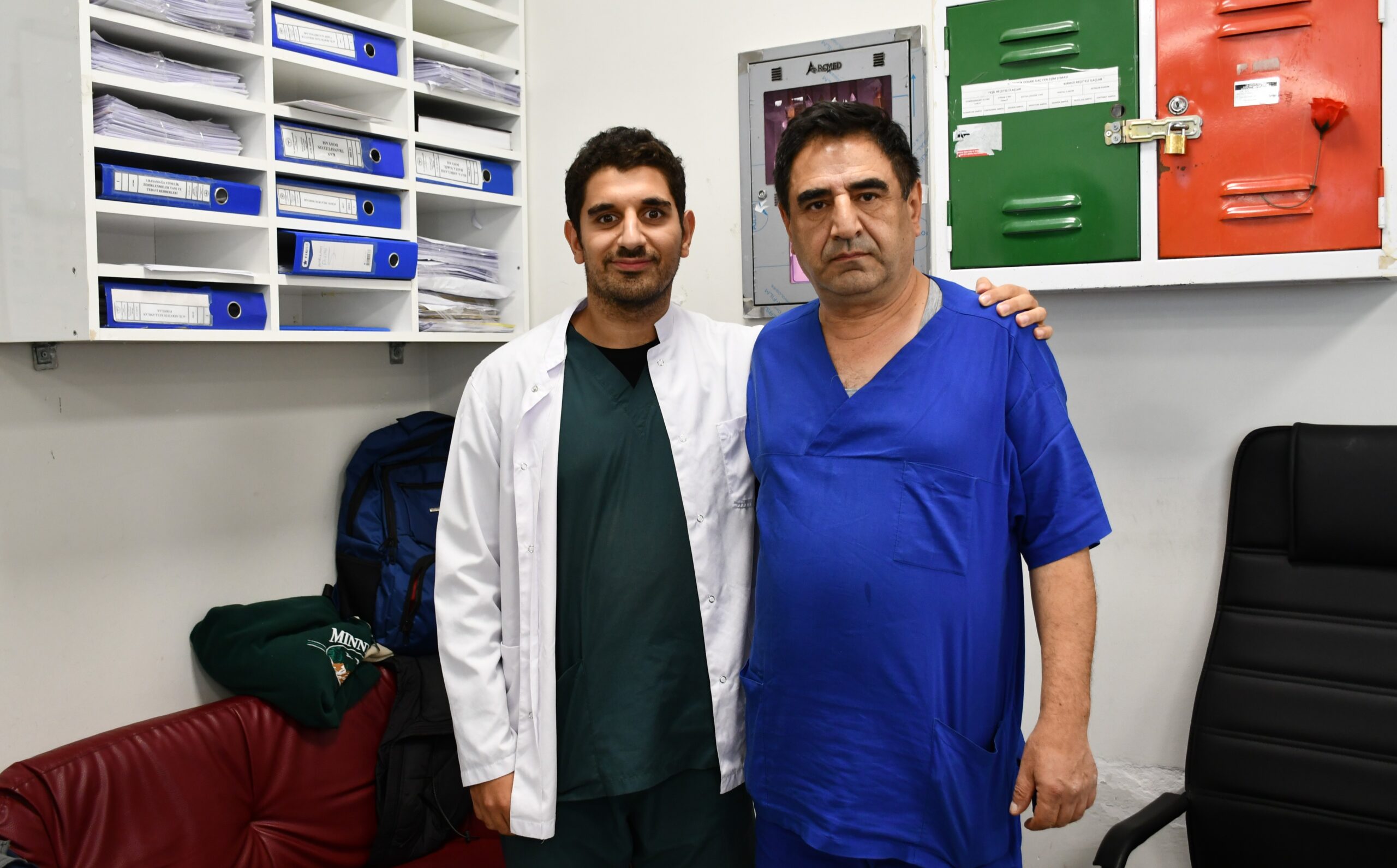 Konya’nın Kulu ilçesinde, Kulu Bölge Devlet Hastanesi’nde görev yapan baba-oğul