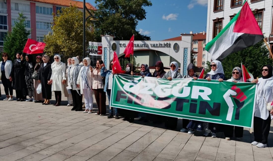 AK Parti Kütahya İl Kadın Kolları Başkanlığı'ndan Gazze için sessiz