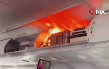 Air China’ya ait yolcu uçağında bir yolcunun el bagajındaki lityum