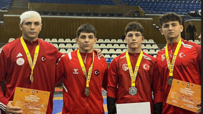  U17 Serbest Güreş Balkan Şampiyonası’nda genç sporcular iki altın,