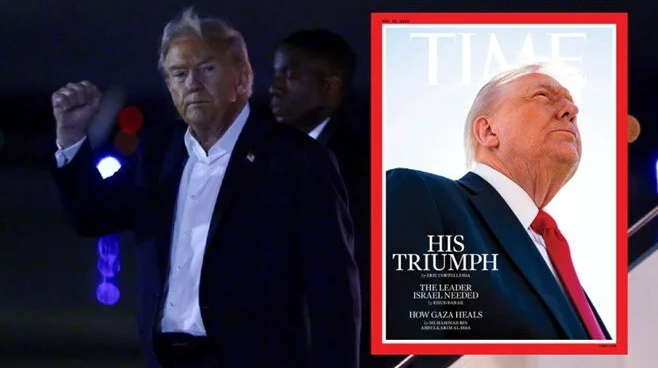 ABD Başkanı Donald Trump, TIME dergisinin Ortadoğu turunu konu alan
