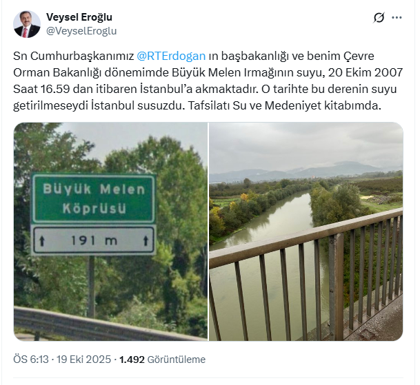 "O tarihte bu derenin suyu getirilmeseydi İstanbul susuzdu"