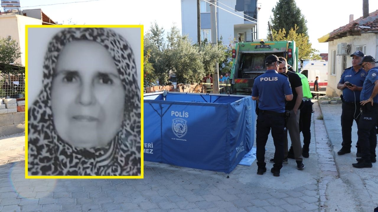  Denizli'nin Pamukkale ilçesinde bahçeden evine gitmek isterken çöp kamyonu çarptığı