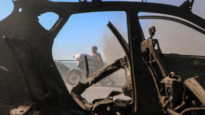 Gazze'deki Sivil Savunma Müdürlüğü, İsrail ordusunun ateşkes sonrası "sarı hattı"