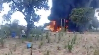 Nijerya'nın Niger eyaletinde devrilen akaryakıt tankeri patladı. Ulusal Acil Yönetim