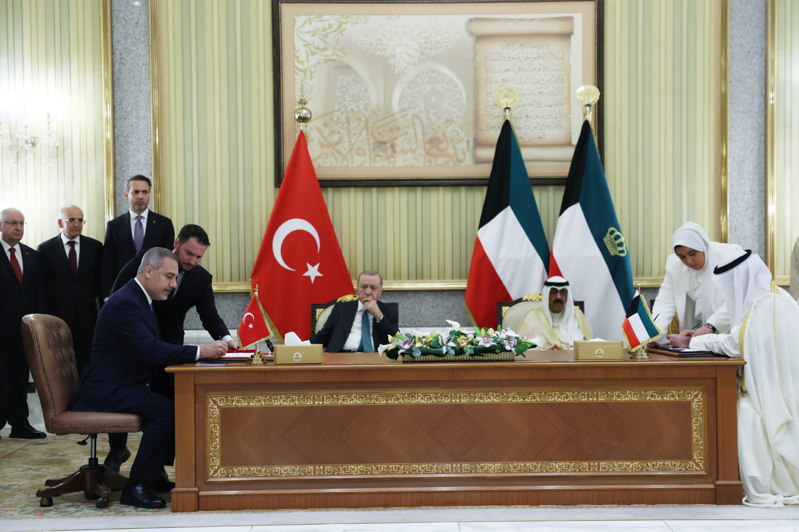 Cumhurbaşkanı Recep Tayyip Erdoğan’ın resmi ziyareti kapsamında Türkiye ile Kuveyt